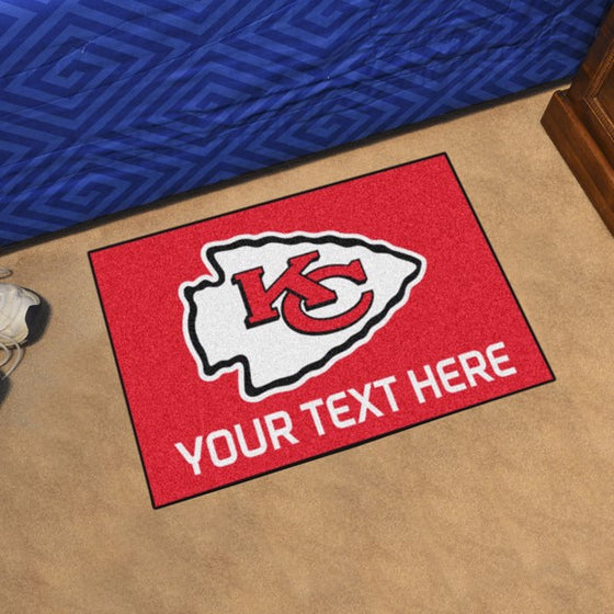 Kansas City Chiefs Personalized Starter Mat