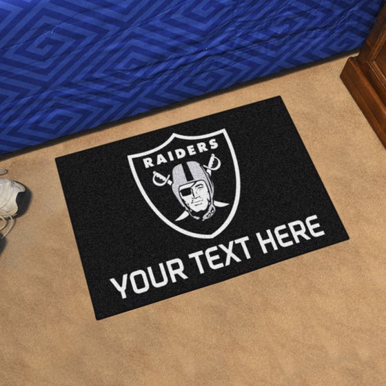 Oakland Raiders Personalized Starter Mat