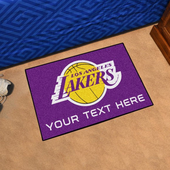 Los Angeles Lakers Personalized Starter Mat