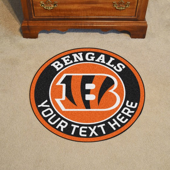 Cincinnati Bengals Personalized Roundel Mat