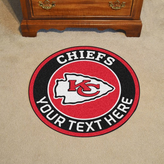 Kansas City Chiefs Personalized Roundel Mat