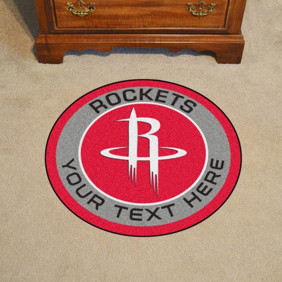 Houston Rockets Personalized Roundel Mat