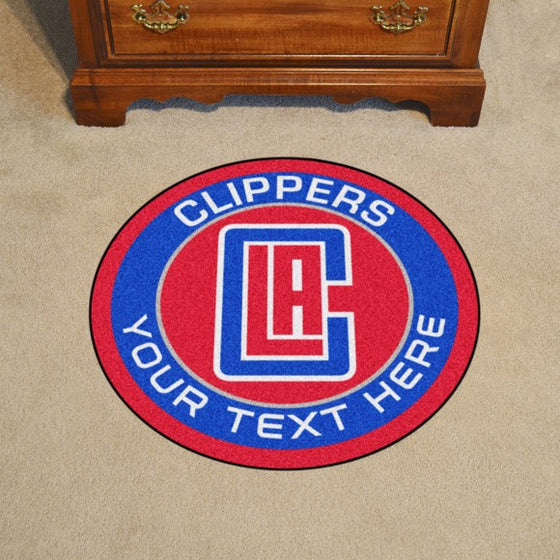 Los Angeles Clippers Personalized Roundel Mat