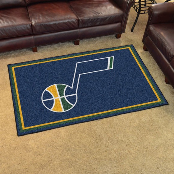 Utah Jazz 4'x6' Plush Rug