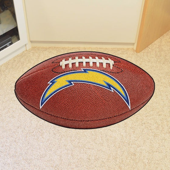 Los Angeles Chargers Football Mat