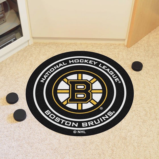 Boston Bruins Puck Mat