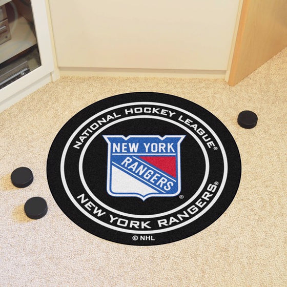 New York Rangers Puck Mat