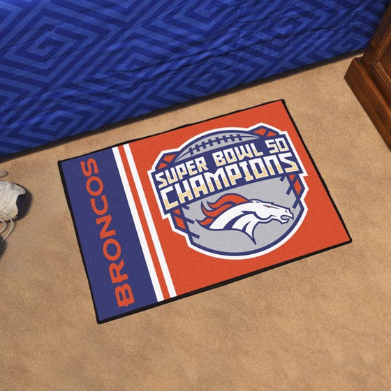 Denver Broncos Super Bowl L Champions Starter Mat