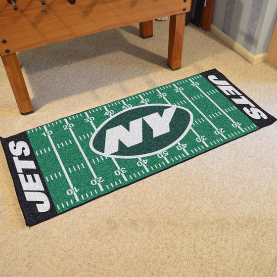 New York Jets Football Field Runner (Style 1)