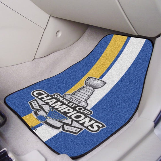 St. Louis Blues 2019 Stanley Cup Champions Carpet Car Mat Set