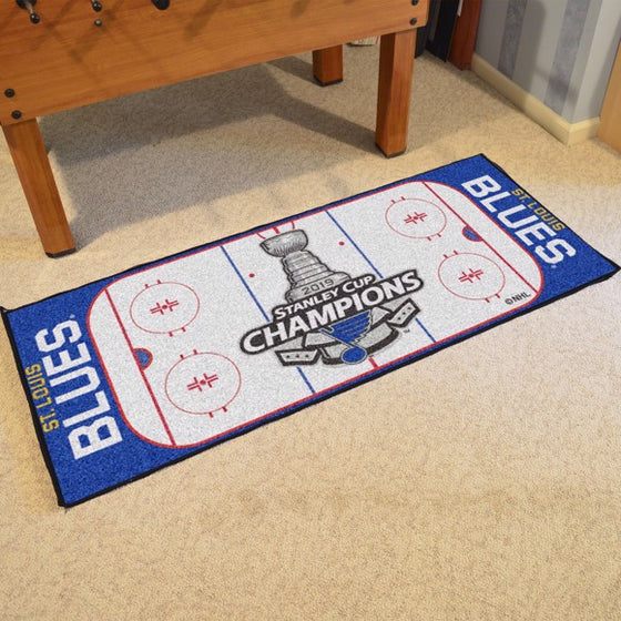 St. Louis Blues 2019 Stanley Cup Champions Rink Runner