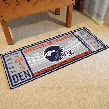 Denver Broncos Ticket Runner