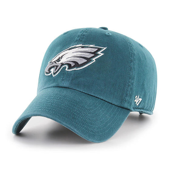 PHILADELPHIA EAGLES PACIFIC GREEN 47 CLEAN UP Strapback Hat
