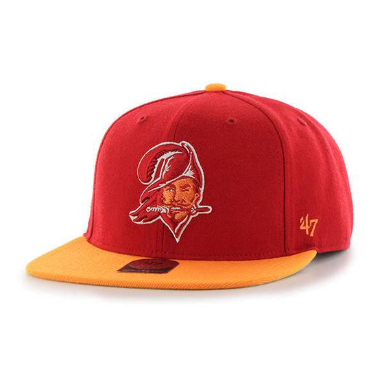 TAMPA BAY BUCCANEERS LEGACY RED SUPER SHOT TWO TONE 47 CAPTAIN STRAPBACK - 757 Sports Collectibles