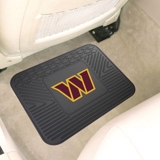 Washington Commanders Car Utility Mat- Heavy Duty Vinyl Rear Seat Set - 757 Sports Collectibles