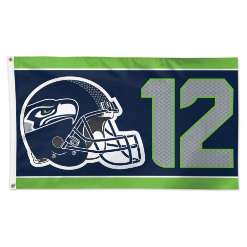 Seattle Seahawks Deluxe Flag 3'x5'