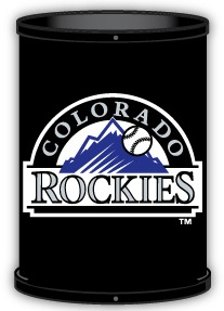 Colorado Rockies Trashcan