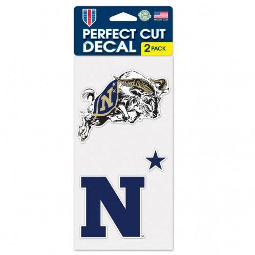 United State Naval Academy USNA Midshipmen 2 pack 4x4 Decals - 757 Sports Collectibles