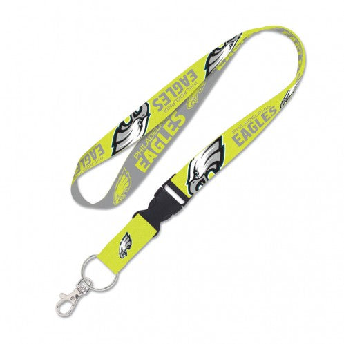 PHILADELPHIA EAGLES NEON-LANYARD W/DETACHABLE BUCKLE