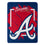 Atlanta Braves Blanket 46x60 Micro Raschel Dimensional Design Rolled