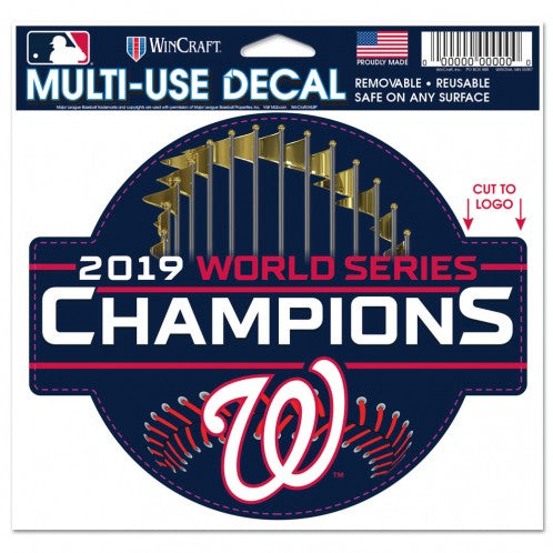 WORLD SERIES CHAMPIONS WASHINGTON NATIONALS MULTI-USE DECAL