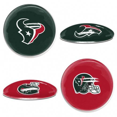 Houston Texans Sports Dotts (1" Round Domed Glass Magnet Set) - 757 Sports Collectibles