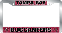 Tampa Bay Buccaneers License Plate Frame Chrome Deluxe NFL