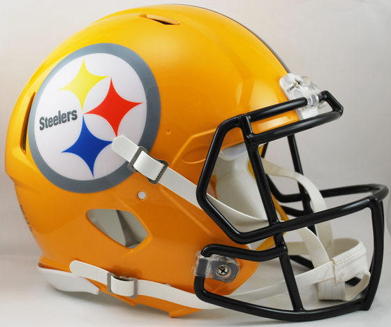 Pittsburgh Steelers Speed Football Helmet <B>Gold</B>