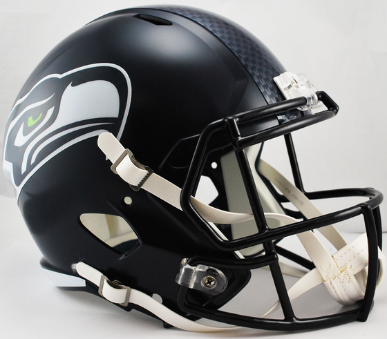 Seattle Seahawks Speed Replica Football Helmet <B>Matte Navy</B>