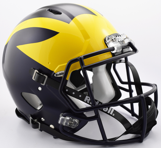 Michigan Wolverines Speed Football Helmet <B>2016 Painted Wings</B>