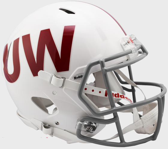 Wisconsin Badgers Speed Football Helmet <B>UW Throwback</B>