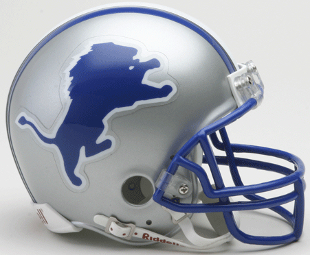 Detroit Lions 1983 to 2002 Riddell Mini Replica Throwback Helmet