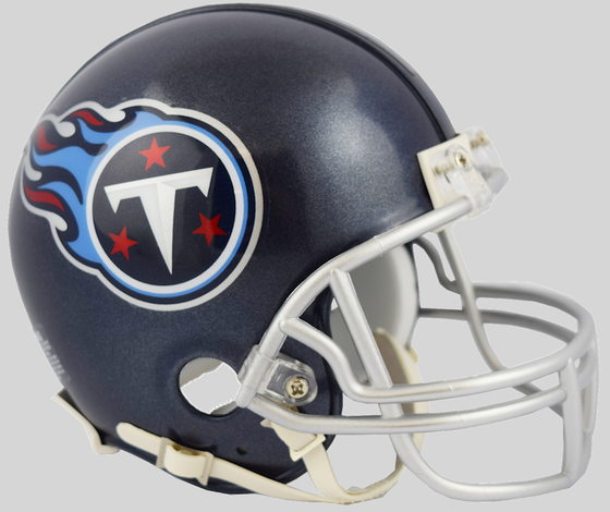 Tennessee Titans NFL Mini Football Helmet <B>2018 Satin Navy Metallic</B>