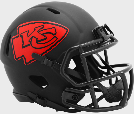 Kansas City Chiefs NFL Mini Speed Football Helmet <B>ECLIPSE</B>