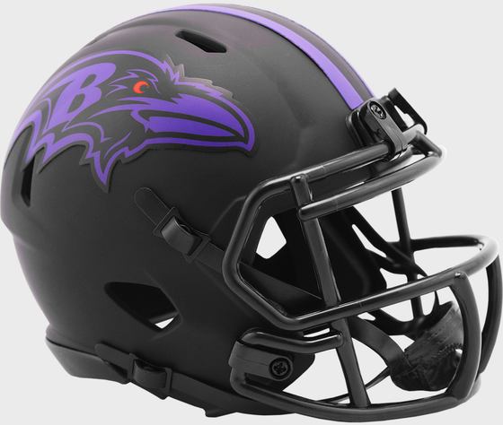 Baltimore Ravens NFL Mini Speed Football Helmet <B>ECLIPSE</B>