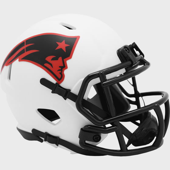 New England Patriots NFL Mini Speed Football Helmet <B>LUNAR ECLIPSE</B>