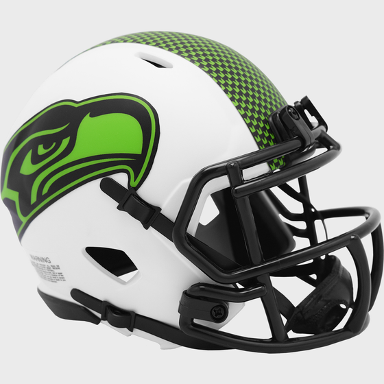 Seattle Seahawks NFL Mini Speed Football Helmet <B>LUNAR ECLIPSE</B>