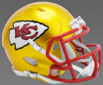 Kansas City Chiefs NFL Mini Speed Football Helmet FLASH