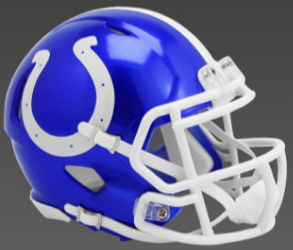 Indianapolis Colts NFL Mini Speed Football Helmet FLASH