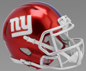 New York Giants NFL Mini Speed Football Helmet FLASH