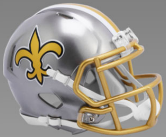 New Orleans Saints Speed Replica Football Helmet FLASH 