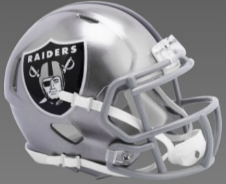 Las Vegas Raiders NFL Mini Speed Football Helmet FLASH