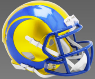 Los Angeles Rams NFL Mini Speed Football Helmet FLASH