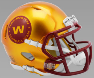 Washington Football Team NFL Mini Speed Football Helmet FLASH