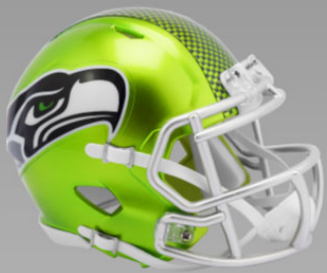 Seattle Seahawks NFL Mini Speed Football Helmet FLASH