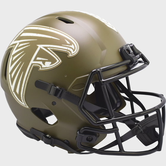 Atlanta Falcons Speed Football Helmet <B>SALUTE TO SERVICE</B>