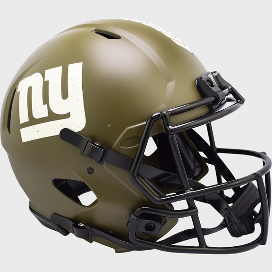 New York Giants Speed Football Helmet <B>SALUTE TO SERVICE</B>