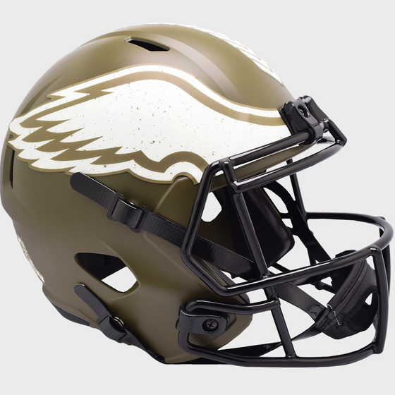 Philadelphia Eagles Replica Speed Football Helmet <B>SALUTE TO SERVICE</B>