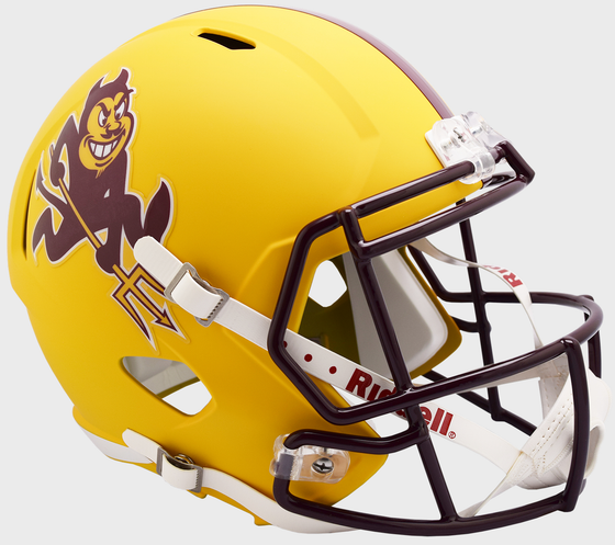 Arizona State Sun Devils Speed Replica Football Helmet <B>Flat Yellow Sparky</B>