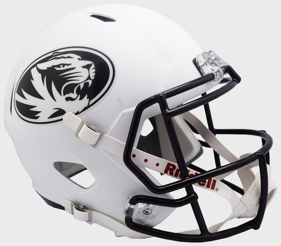 Missouri Tigers Speed Replica Football Helmet <B>Matte White</B>